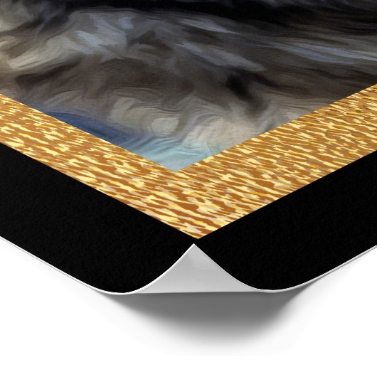 Poster Dignité du loup gris (Coin)