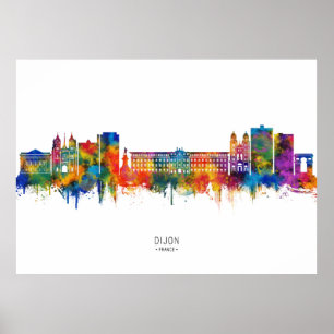 Poster Dijon France Horizon