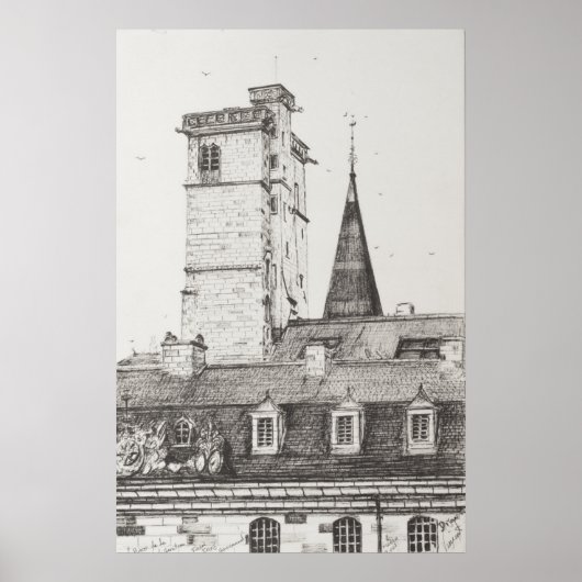 Poster Dijon Rooftops France.2008 (Devant)