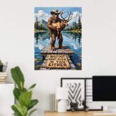 Poster Dilemme à quai : Sasquatch et Elk (Bureau à domicile)