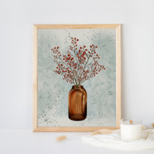 Poster d'Ilex Berries dans un vase