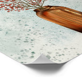 Poster d'Ilex Berries dans un vase (Coin)