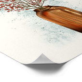 Poster d'Ilex Berries dans un vase (Coin)