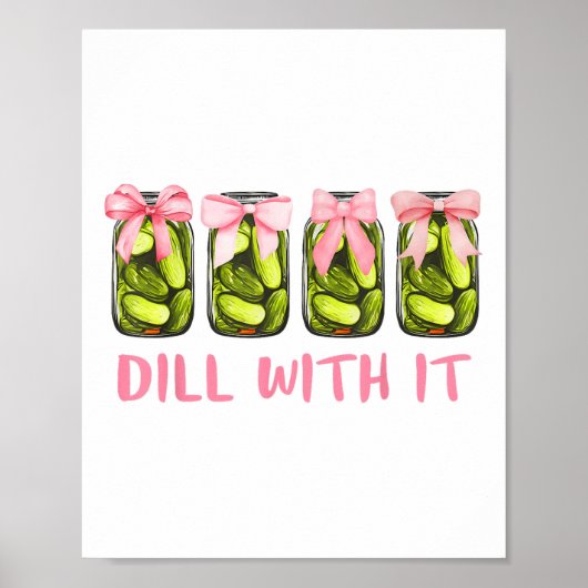 Poster Dill Avec Elle Canne Pickle Coquette Bows Femme Gi (Devant)