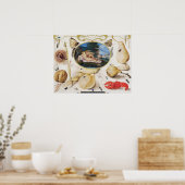 Poster d'illustration botanique vintage (Cuisine)