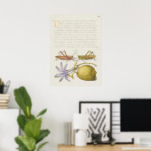 Poster d'illustration botanique vintage (Bureau à domicile)