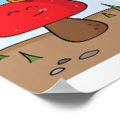 Poster d'illustration de la conception de champign (Coin)