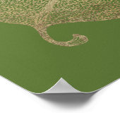 Poster d'illustration de la grille de feuille d'or (Coin)