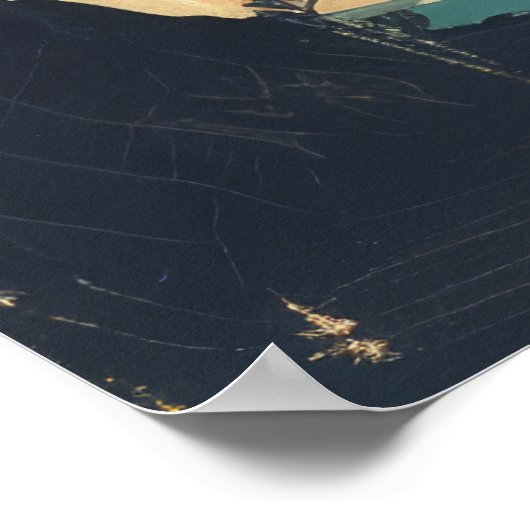 Poster d'illustration de l'ère spatiale du rétrois (Coin)