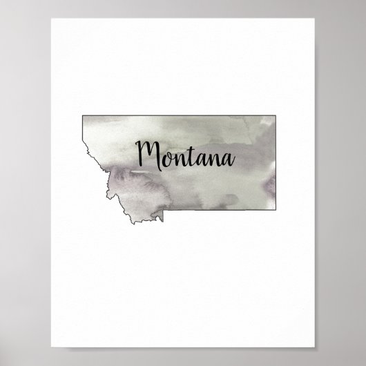Poster d'illustration de l'État du Montana (Devant)