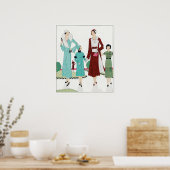 Poster d'illustration de mode vintage (Cuisine)