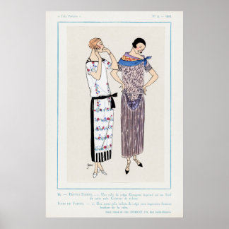 Poster d'illustration de mode vintage