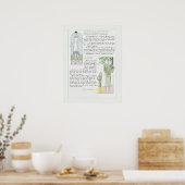 Poster d'illustration de mode vintage (Cuisine)