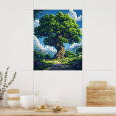 Poster d'illustration de style de dessin coloré - (Cuisine)