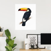 Poster d'illustration d'Oiseau exotique Toucan des (Bureau à domicile)