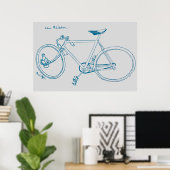 Poster d'illustration et d'art de vélo Vintage 189 (Bureau à domicile)