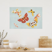 Poster d'illustration papillon (Cuisine)