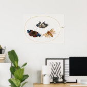 Poster d'illustration papillon (Bureau à domicile)