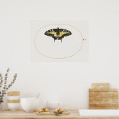 Poster d'illustration papillon (Cuisine)