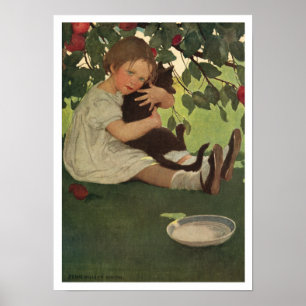 Poster d'illustration pour enfants vintage ou impr
