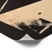 Poster d'illustration vintage du roi des échecs (Coin)