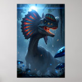 Poster Dilophosaurus Dinosaur (Devant)