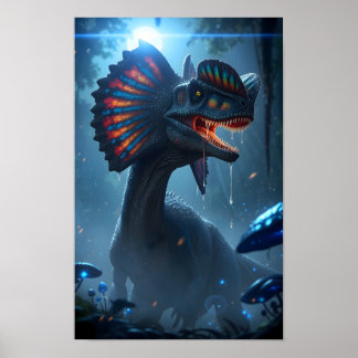 Poster Dilophosaurus Dinosaur