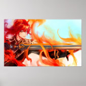 Poster Diluc de Genshin Impact (Devant)