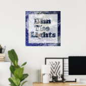 Poster Dim L'Image Texte Lumières (Bureau à domicile)