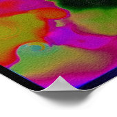 Poster d'images cachées du crâne psychédélique Tri (Coin)