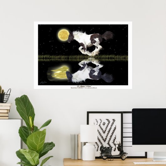 Poster d'Imaginaire d'art Gypsy Vanner Cantering (Bureau à domicile)