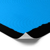 Poster d'imaginaire tourbillonné bleu (Coin)