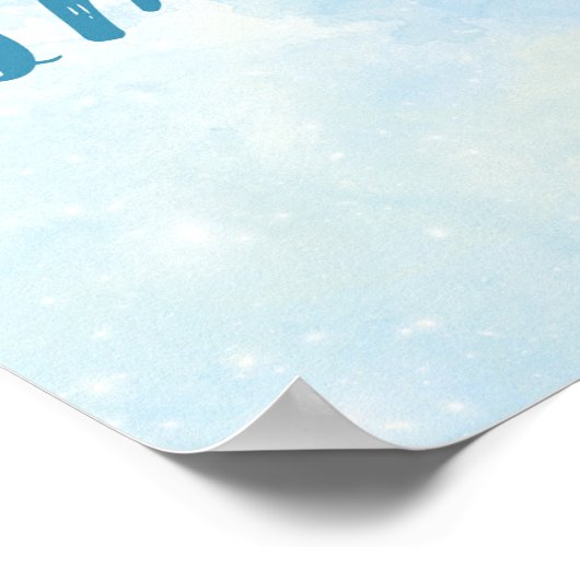 Poster d'Imagination (Bleu) (Coin)