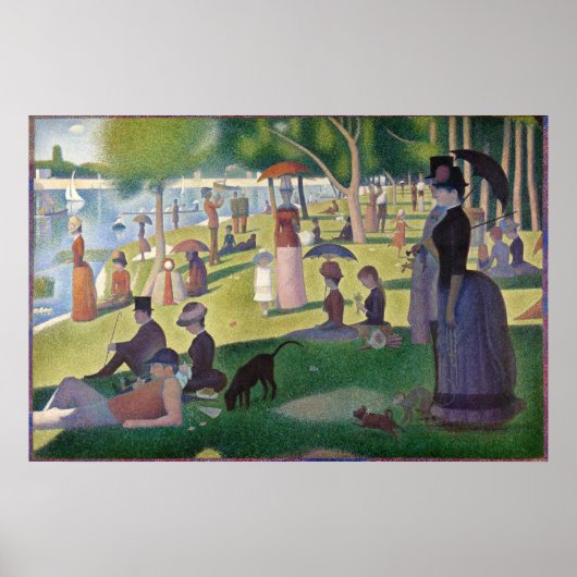 Poster Dimanche Après-Midi Seurat Neo Impressionniste Pei (Devant)