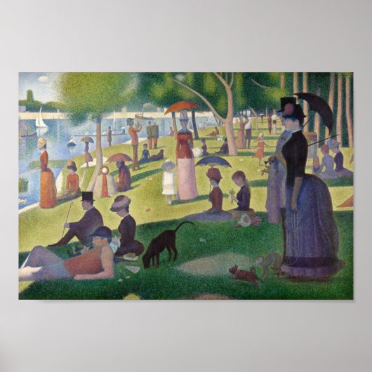 Poster Dimanche après-midi sur l'île de La Grande Jatte (Devant)