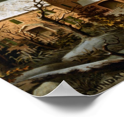 Poster Dimanche d'hiver dans les temps anciens (Coin)