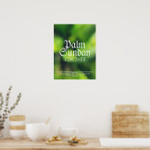 Poster Dimanche du Palm en vert (Cuisine)
