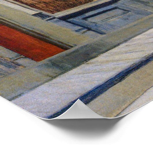 Poster dimanche | Edward Hopper | (Coin)