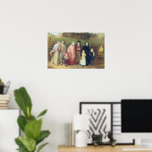 Poster Dimanche matin - La marche de l'église, 1846 (Bureau à domicile)