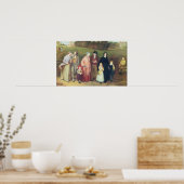 Poster Dimanche matin - La marche de l'église, 1846 (Cuisine)