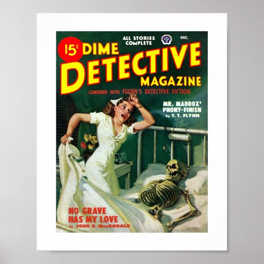Poster Dime Detective Magazine (déc. 1948) (Devant)
