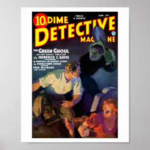 Poster Dime Detective Magazine (juin 1935)