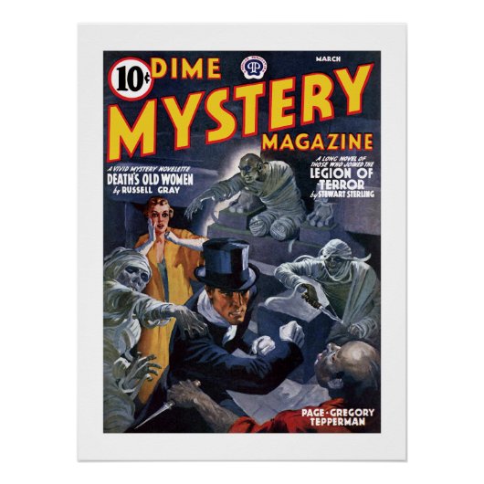 Poster Dime Mystery Magazine (mars 1941) (Devant)