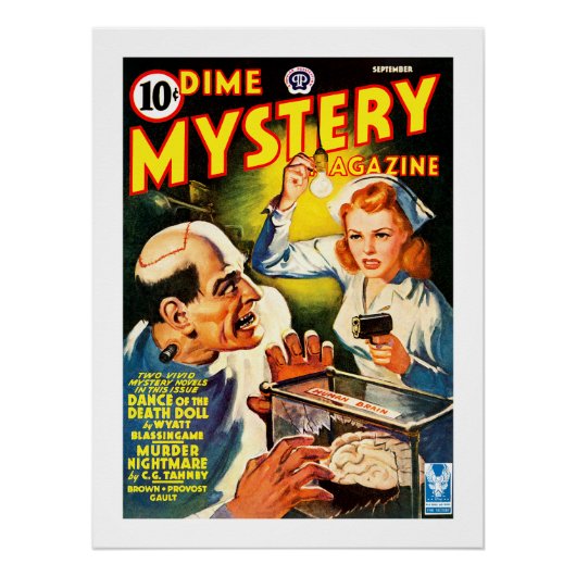 Poster Dime Mystery Magazine (sept., 1942) (Devant)