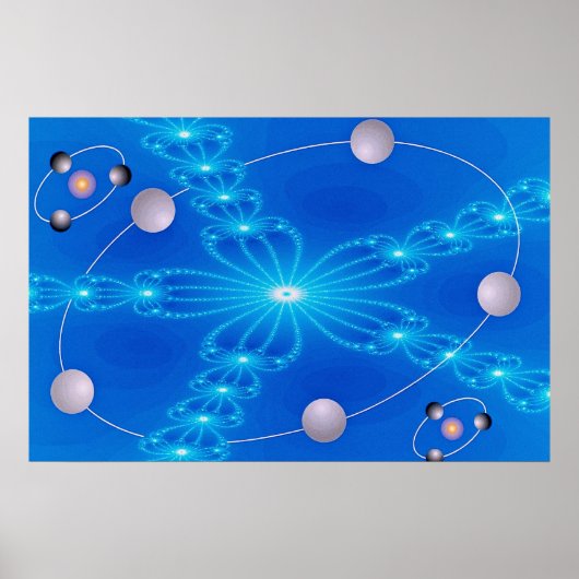Poster Dimension des bras fluorescents (Devant)