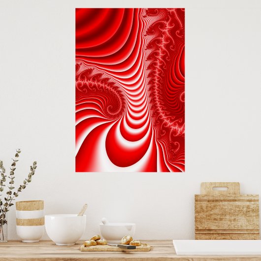 Poster Dimension rouge (Cuisine)