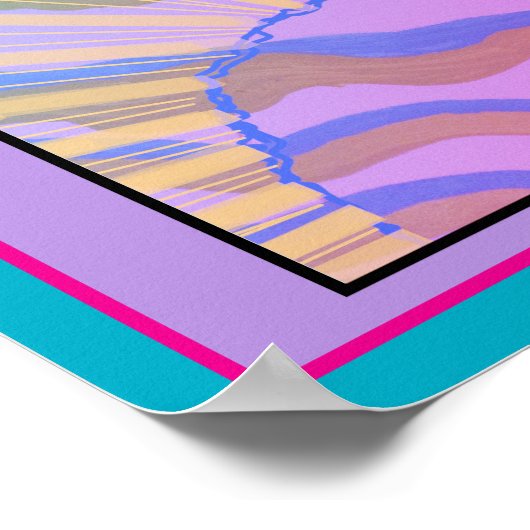 Poster Dimensionner Abstrait (Coin)