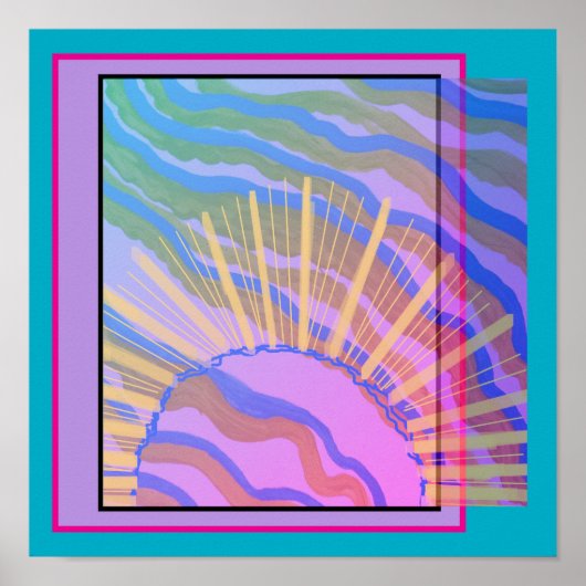 Poster Dimensionner Abstrait (Devant)