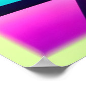 Poster Dimensions du tunnel Neon (Coin)