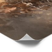 Poster d'impression À poils durs allemand Dog Art (Coin)